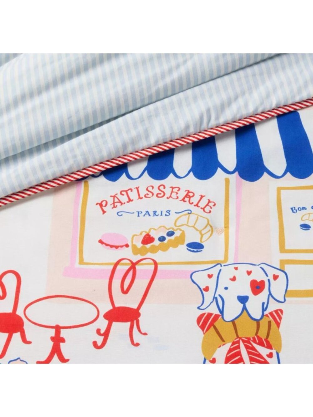 Target Full/Queen Paris Patisserie Scene Kids' Comforter Set - Pillowfort™ Dogs - Picture 2 of 14